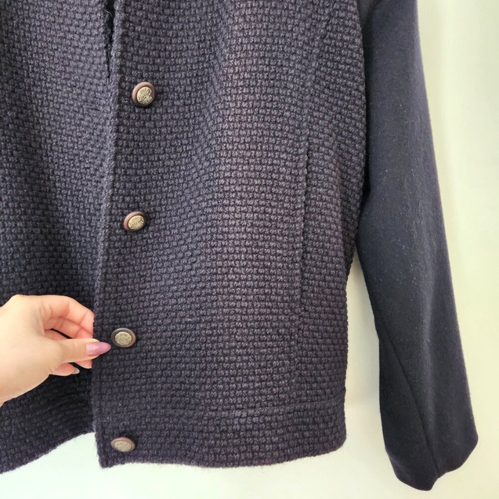 Vintage Pendleton Wool Jacket Eggplant Purple Cre… - image 7